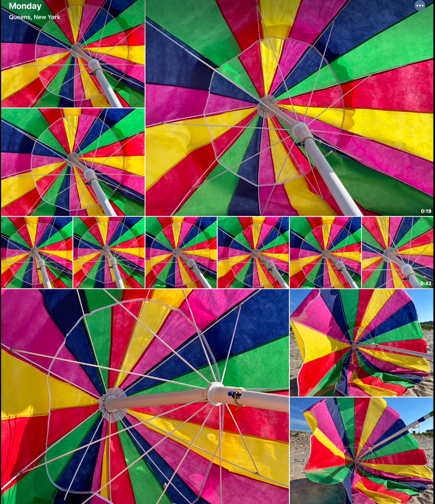 Roe Ethridge: Beach Umbrella Grid, 2022 NFT Digital Photograph Artwork