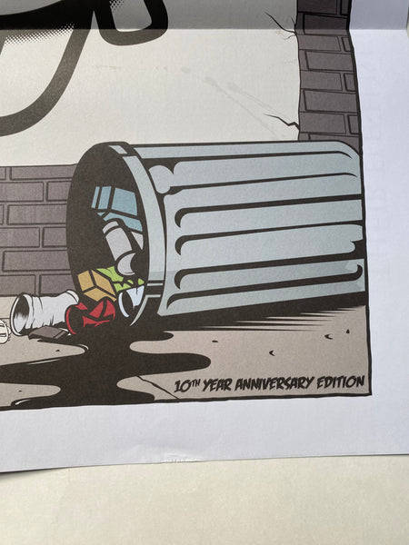 Banksy: Forgive Us Our Trespassing, 2010 with original Art packed envelope