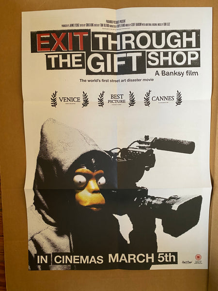 Banksy: Forgive Us Our Trespassing, 2010 with original Art packed envelope