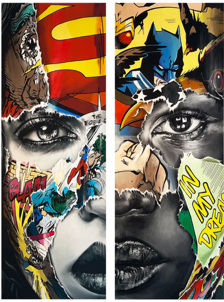 Sandra Chevrier : La Cage, Nous Sommes Uns (We Are One) Diptych, 2020