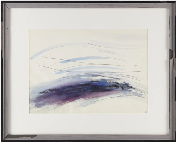 Dora Maar: Abstract Watercolor & Ink painting on paper c.1960s