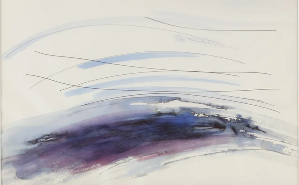 Dora Maar: Abstract Watercolor & Ink painting on paper c.1960s