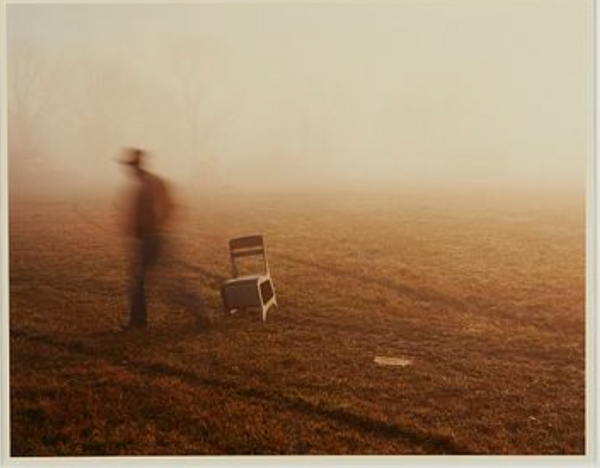 Birney Imes: Chair in Field, Chromogenic Print