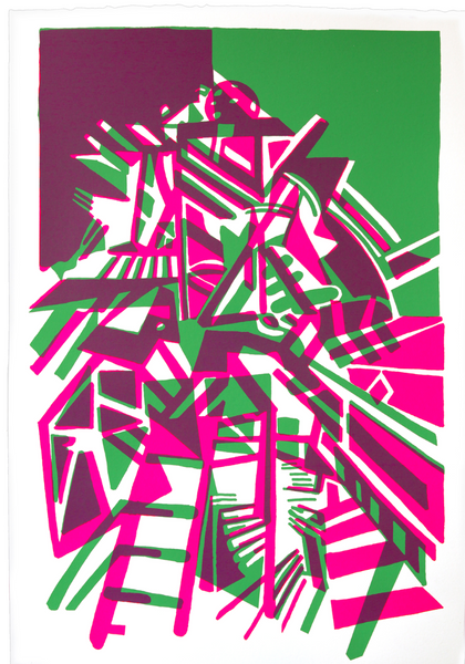 Maya Hayuk: SINSOS hand-signed limited edition silkscreen on paper