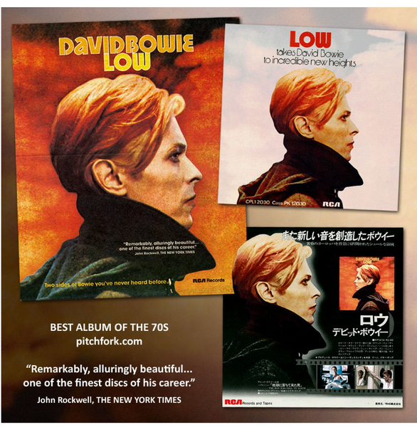 David Bowie, RCA Music Original Cover Art for Man Who Fell to Earth 1977