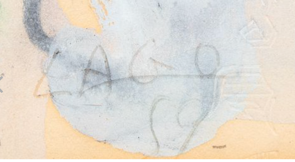 Antonio Lago Rivera: Untitled Abstract, 1959  Gouache on paper