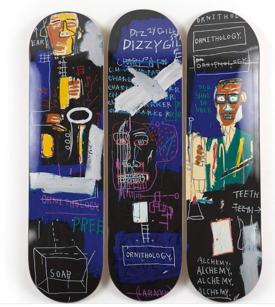 Jean-Michel Basquiat (After): Horn Players Estate Issued Skate Decks