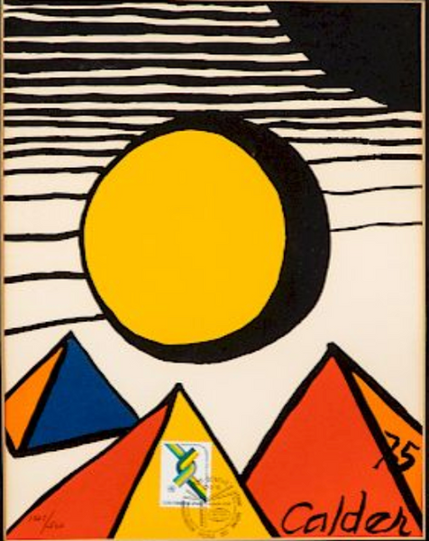 Calder: Pyramids UN Stamp, 1975