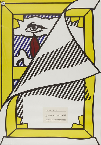 Roy Lichtenstein: About Art Whitney Museum Poster,