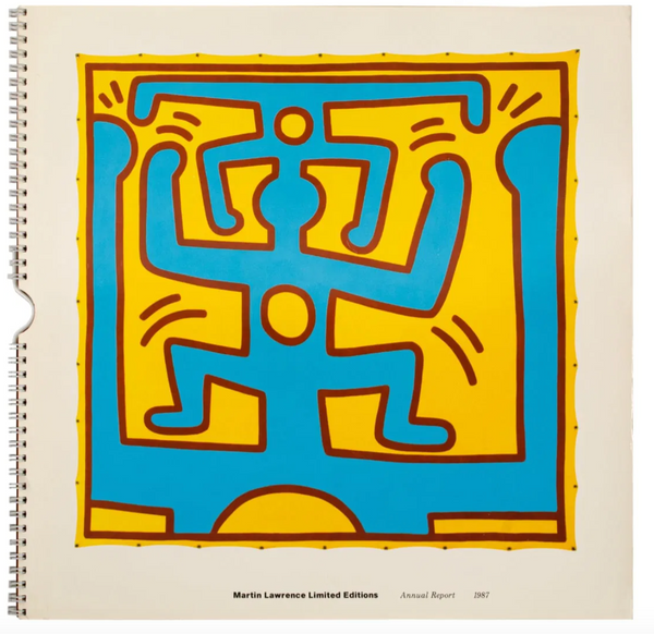 Keith Haring: Martin Lawrence Galleries Annual Report, 1987. Hand-signed Limited Edition.