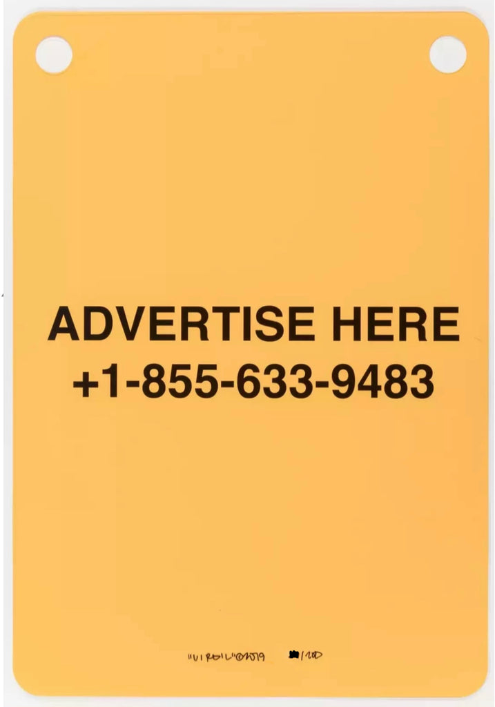 Virgil Abloh: Advertise Here