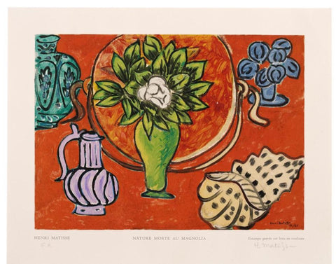 Henri Matisse (After): Nature Morte au Magnolia, 1950 Hand-signed