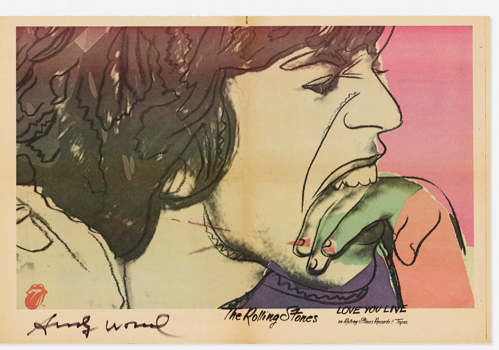 Andy Warhol: Mick Jagger Rolling Stones Poster, 1977