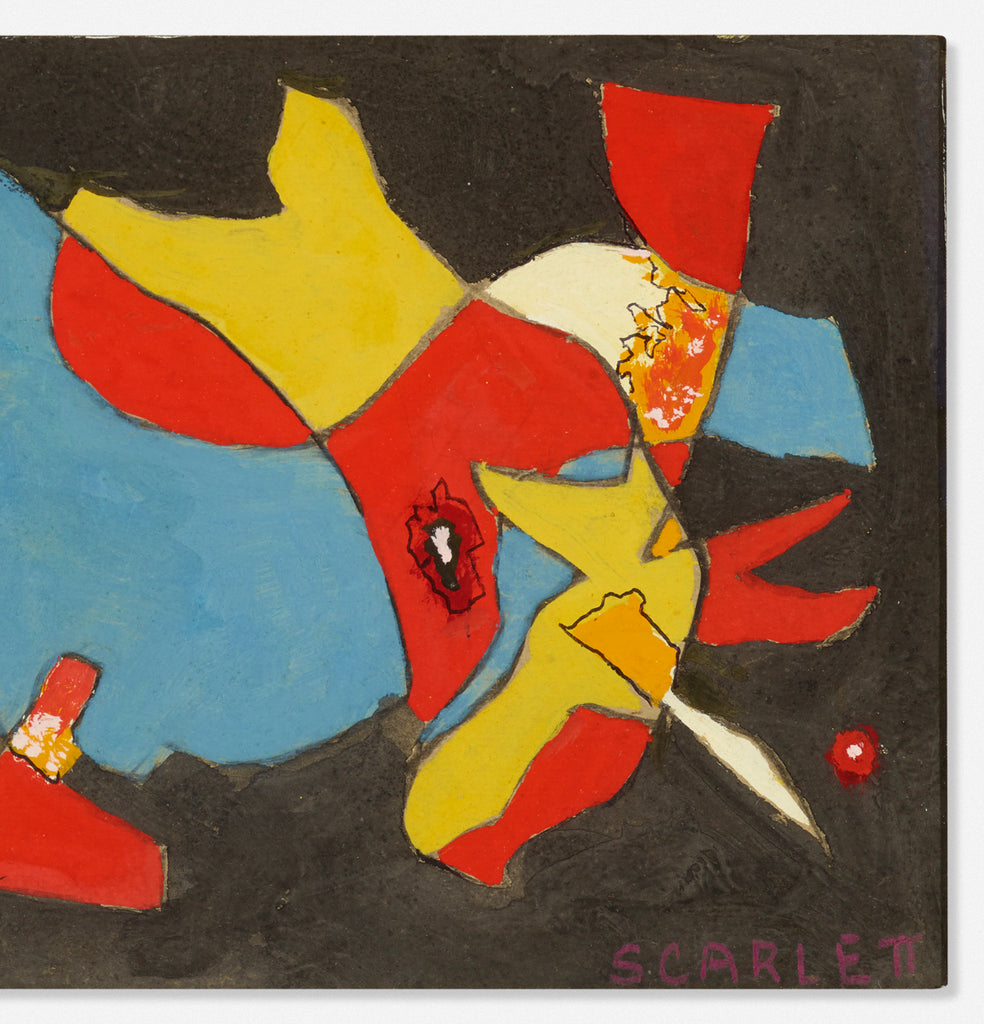 Rolph Scarlett, Modernist Abstract Composition, Guache on Paper, Ca. 1950's  - Simpson Advanced Chiropractic & Medical Center