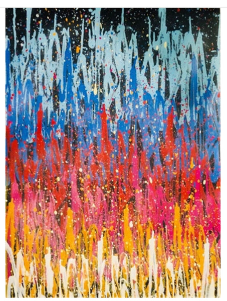 SEEN, 2019 spray paint on canvas