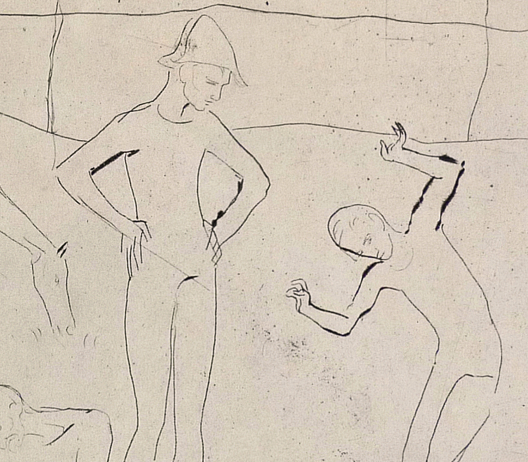 Pablo Picasso: Les Saltimbanques, from La Suite des Saltimbanques, engraved 1905 printed 1913