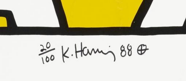 Keith Haring: Attack On AIDS, 1988 Hand Signed Edition of 100