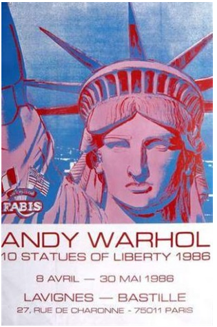 Andy Warhol: Statues of Liberty, Paris, 1986