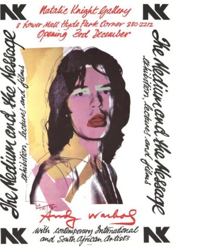 Andy Warhol: Mick Jagger 1974, Exhibition Poster