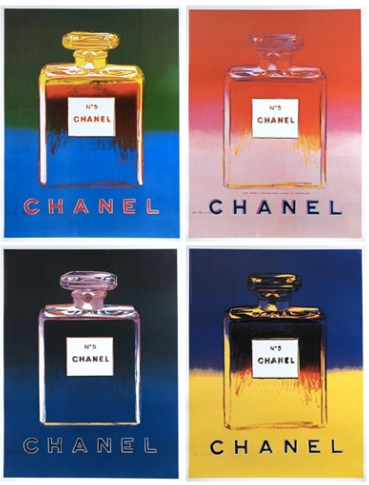 Warhol After Andy Warhol: Chanel Set of 4 prints 1997 Bedford Art Gallery