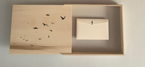 Pejac: Love Letter, 2018 Custom made envelope from Paper Arches 250 gr with crate